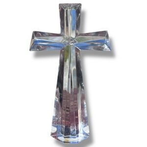 Bohemia Czech Republic 24% Lead Crystal Cross 7.5" tall, Teleflora Gift